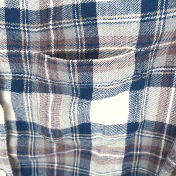 L.L.Bean Womens Flannel Pajama Set Blue Plaid 100% Cotton Small GUC - Picture 6 of 14